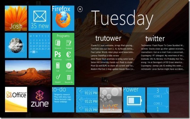 WinUI thumb Windows 8 might have Windows Phone 7 Tile UI.