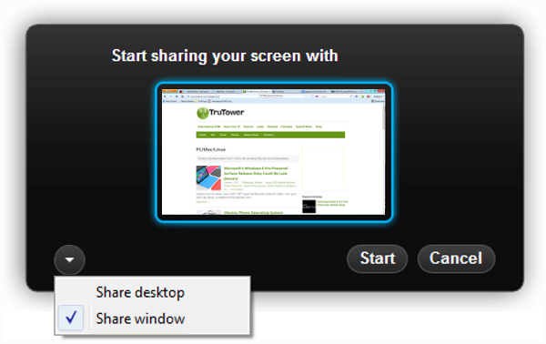 skype share screen windows 8