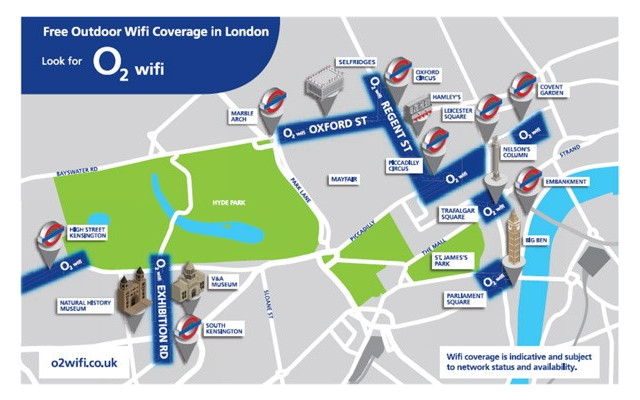 O2 Wireless, Wi-Fi Access, Free WiFi Internet