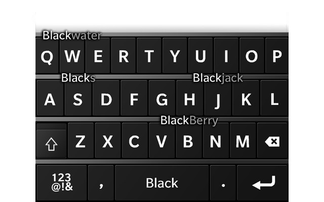 BlackBerry 10 Keyboard, BB10 Predictive Text, Virtual Keyboard BlackBerry10