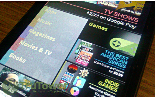 Movies and Music, Magazines and TV Shows, Google Play Android Store