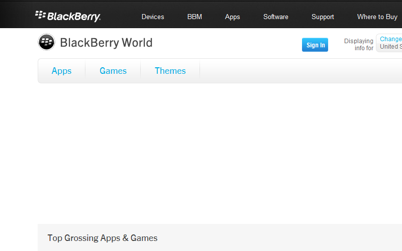 BlackBerry App World, BB World, BB Apps and Music