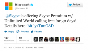 Skype, Skype world calling, Skype promotions