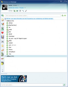 Windows Live Messenger 8.0, MSN messenger, Skype History