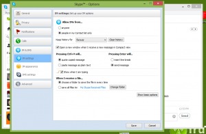 Skype, Microsoft Messaging, Skype Options