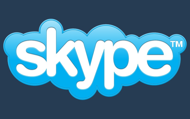 Skype logo, Microsoft's Skype app, VoIP messaging software