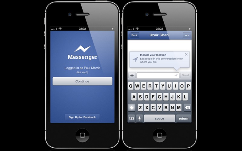 Facebook messenger iPhone, Facebook Messenger Voice, VoIP App