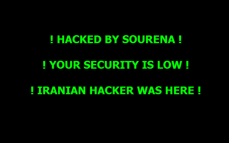 Hacked Website