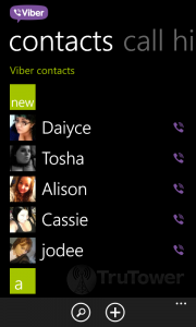 Viber for WP8, Windows Phone 8 review, Screenshot