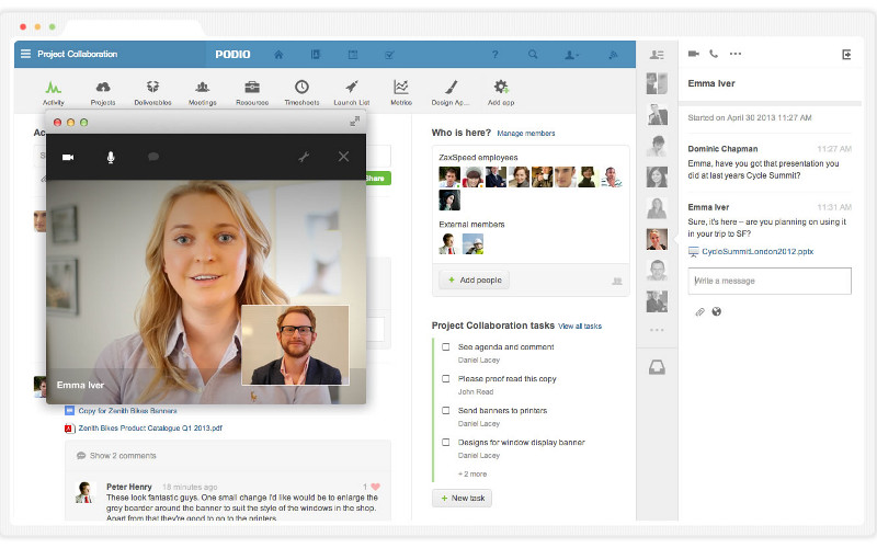 Podio by Citrix, Video Calling Apps, IM apps