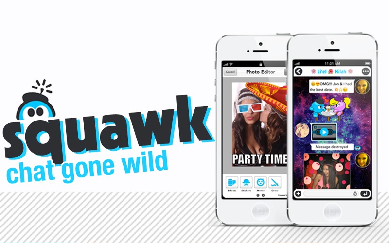Squawk Chat, Squawk Messenger, Messaging App for Teens