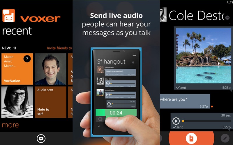 Voxer, Voxer for WP, Windows Phone 8 app