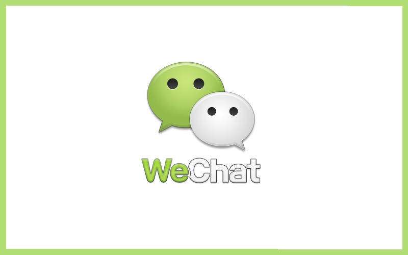 WeChat logo, WeChat app, WeChat VoIP messaging