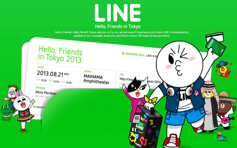 LINE Hello Friends in Tokyo, Japan Conference, Japanese Events