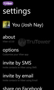 Viber, Viber for WP, Viber WP8