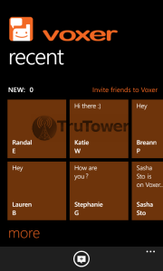 Voxer Push to talk, conversation history, chat history