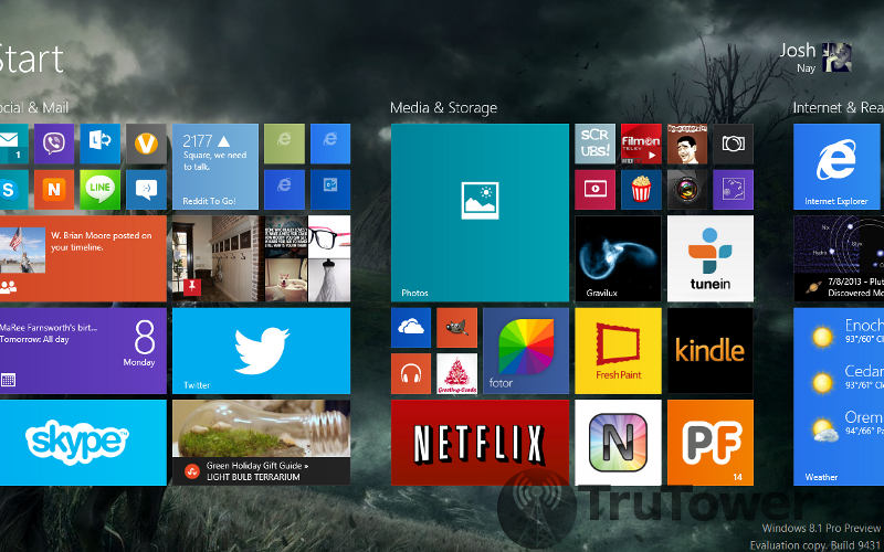 Windows 8.1, Windows Blue, Start Screen