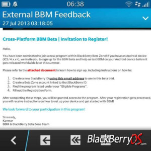 BlackBerry, BlackBerry Messenger, BBM