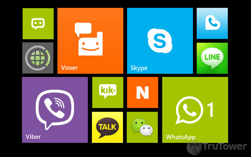 Messaging apps, calling apps, free calls and text