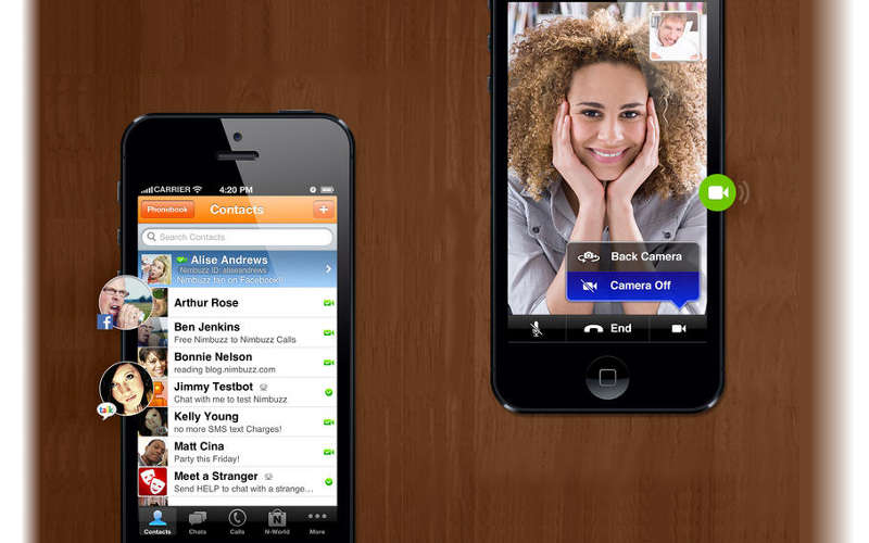 Nimbuzz for iPhone, Nimbuzz on iOS, iOS7 Apps