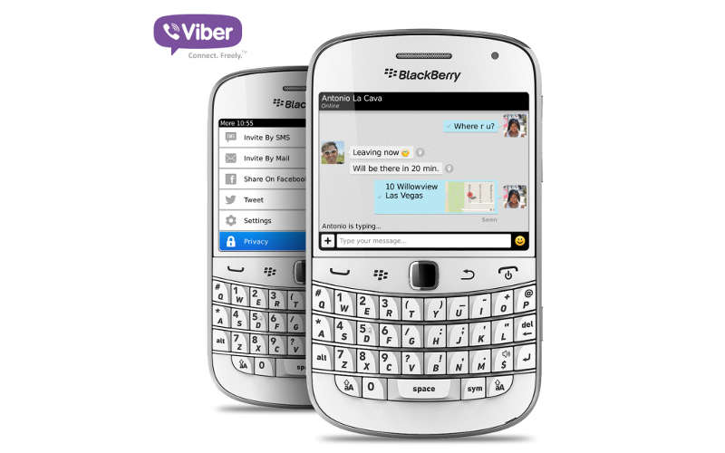 Viber for BB7, Viber for BlackBerry, Viber RIM devices