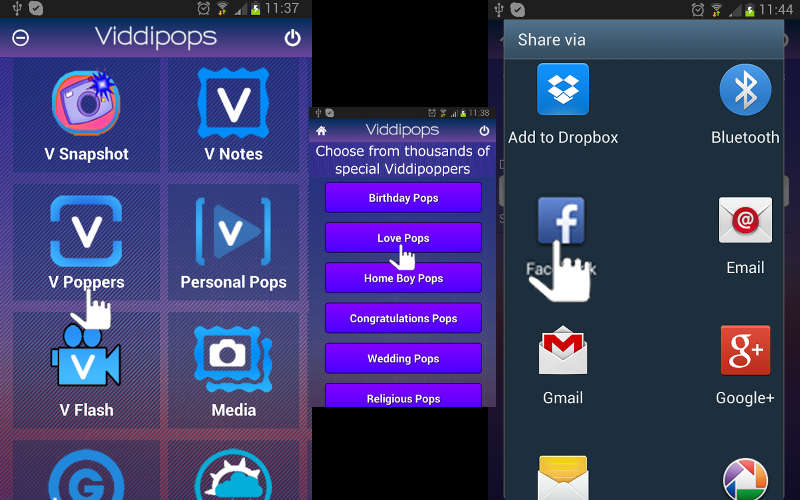 Viddipops, Video messaging, Video sharing