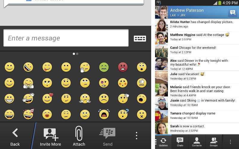 BlackBerry Messenger, BBM, messaging and calling apps