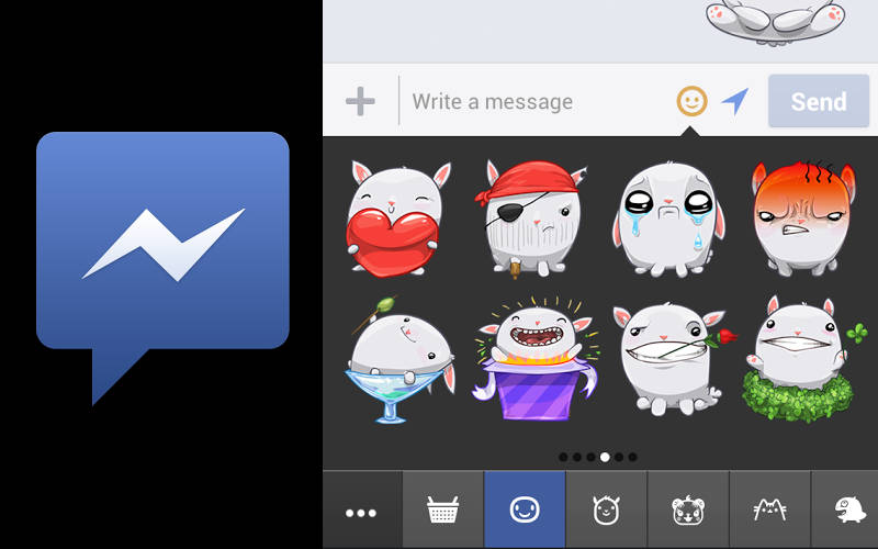 Facebook Messenger, Messenger stickers, FB messaging