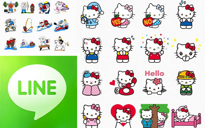 LINE stickers, using stickers, buy LINE stickers