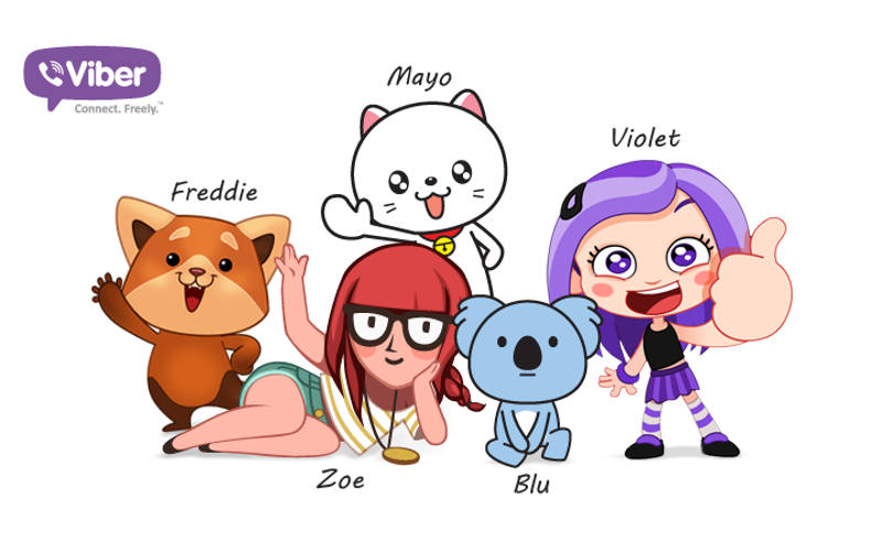 Viber friends, Viber stickers, Viber features