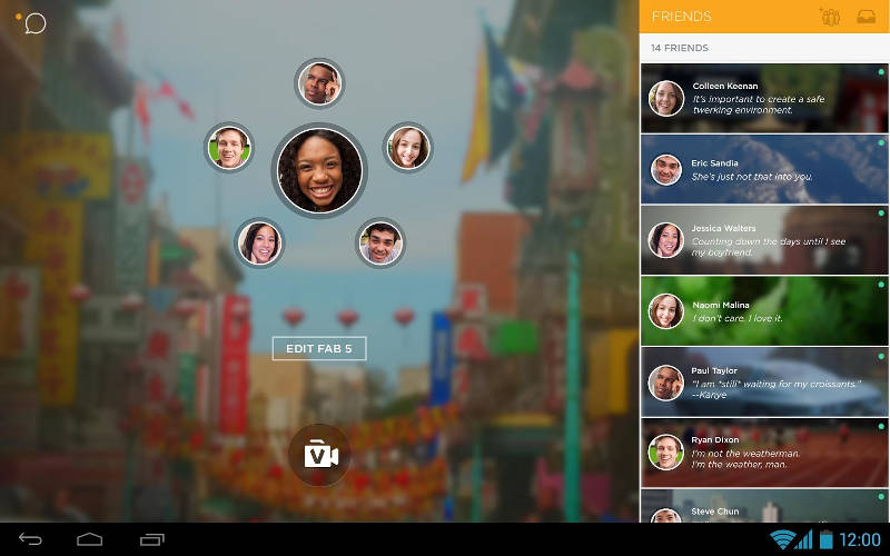 ooVoo for Android, Android tablet apps, ooVoo for tablets