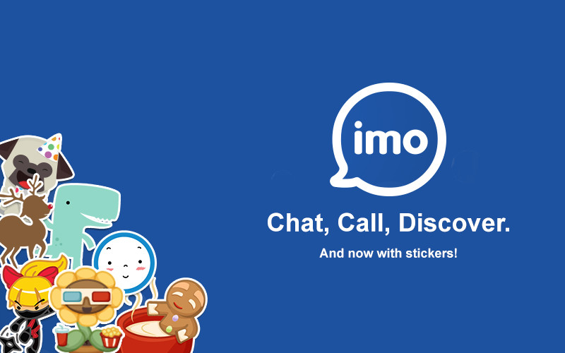 imo app, imo with stickers, instant messaging apps