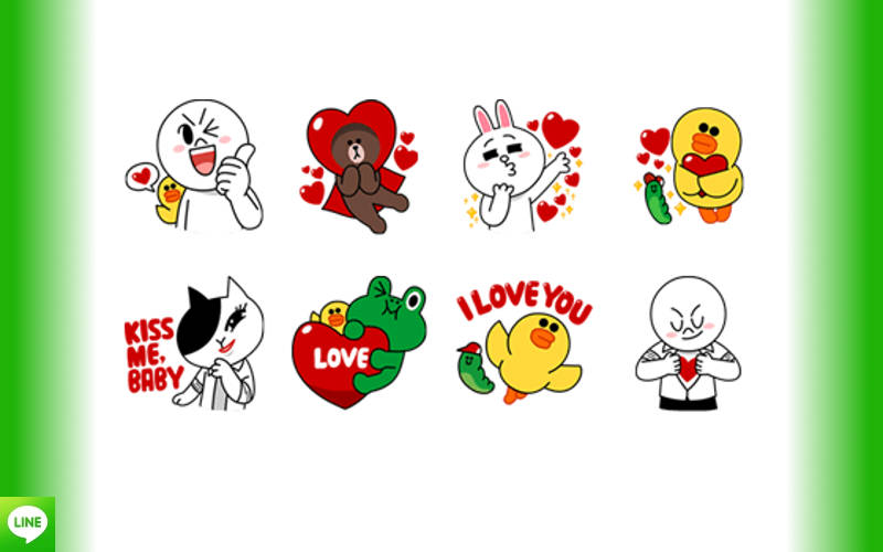 LINE Stickers, LINE Love & Beauty, LINE Camera