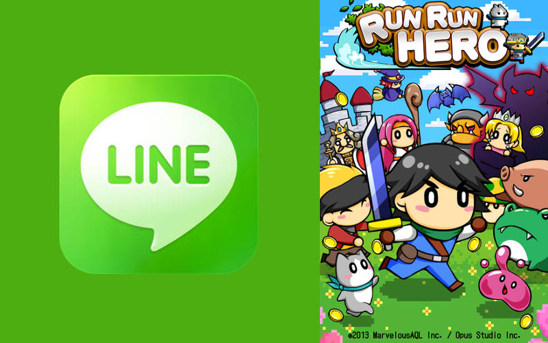 LINE Games, RunRun Hero, Social games