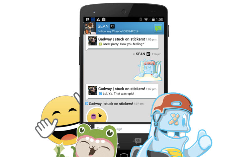 BBM, BlackBerry Messenger, Stickers