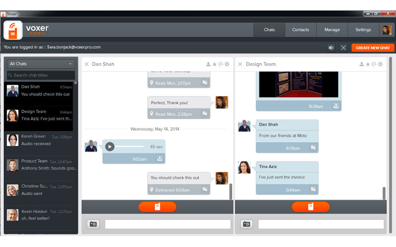 Voxer, Walkie-Talkie, desktop Windows apps