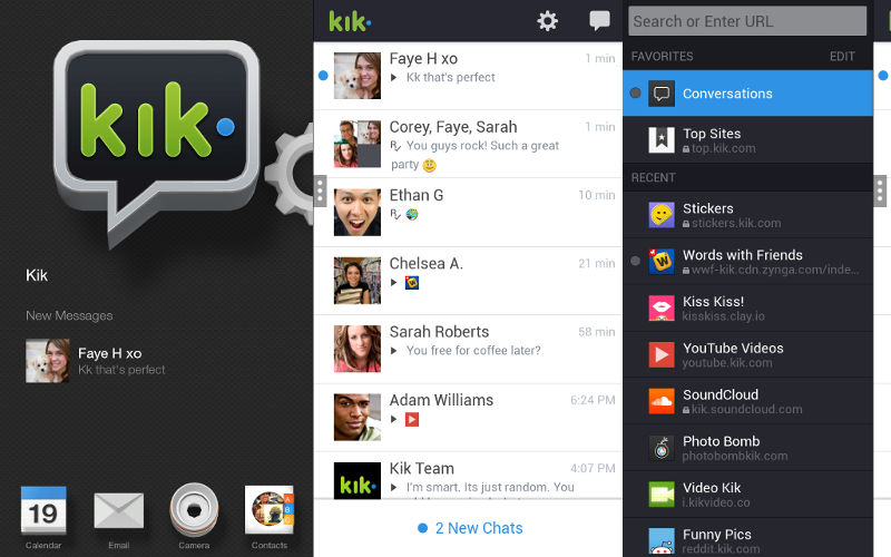 Kik on Amazon, Amazon Fire Phone apps, Kik Messenger friends