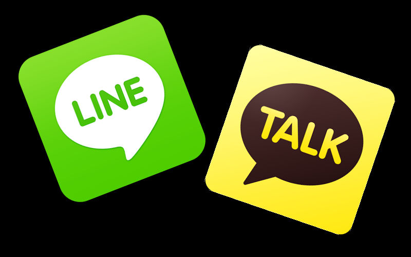 LINE, KakaoTalk, Asian apps