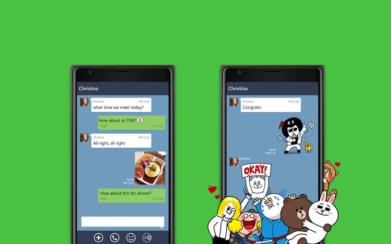 LINE app for WP, LINE on Windows Phone, messaging apps on Windows