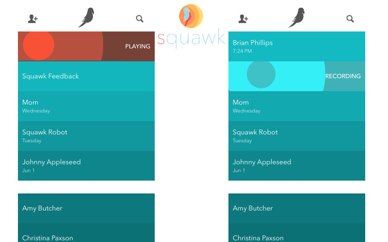 Squawk Voice app, free voice messaging, voicemail apps