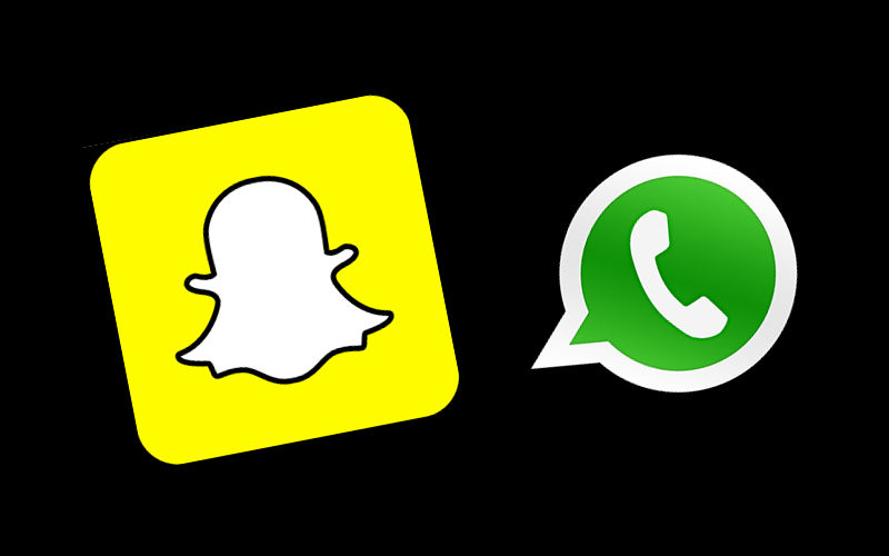 Snapchat versus WhatsApp Messenger, Messaging, photo sharing