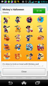 BBM Stickers, Disney's Mickey Mouse emoticons, Stickers and emoji for apps