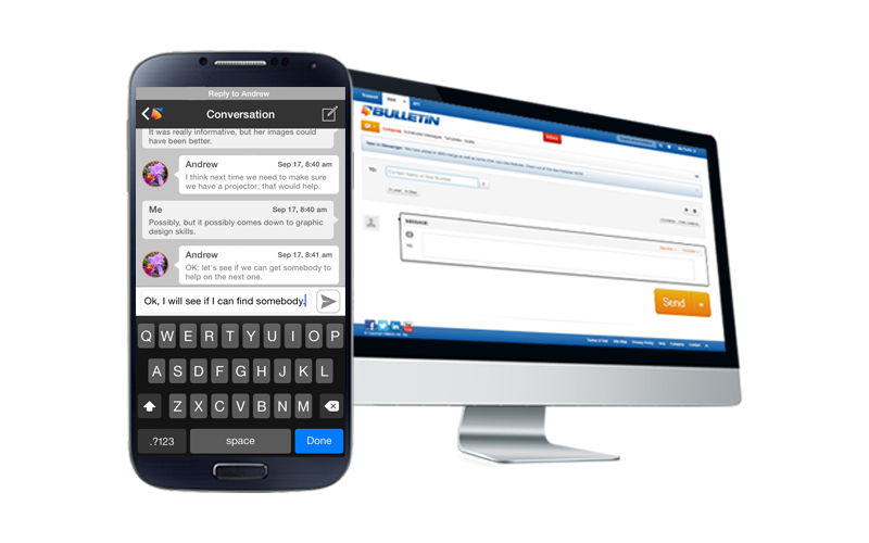 Bulletin Messaging App, Business Communication, SaaS apps