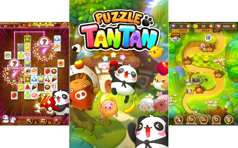 LINE games, LINE Puzzle TanTan, Match 3 Games