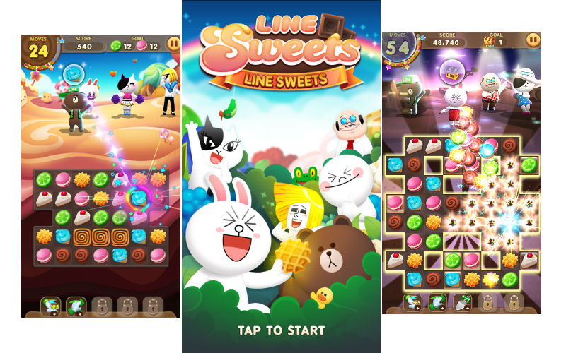 LINE Sweets, LINE games, Naver LINE