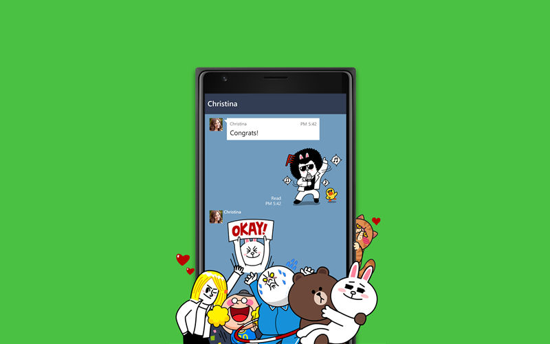 LINE app, LINE for Windows smartphones, LINE calls and messages