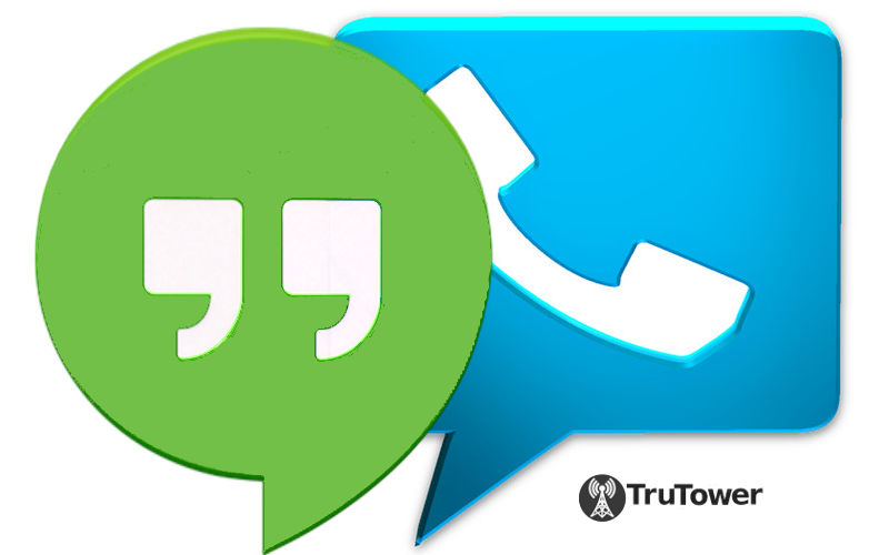 Google Voice, google hangouts, Google messaging and calling apps