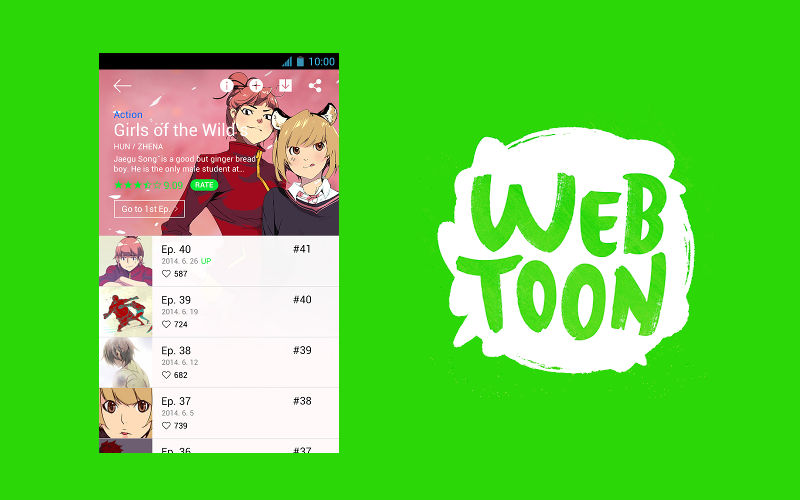 LINE webtoon, anime artist, online cartoon