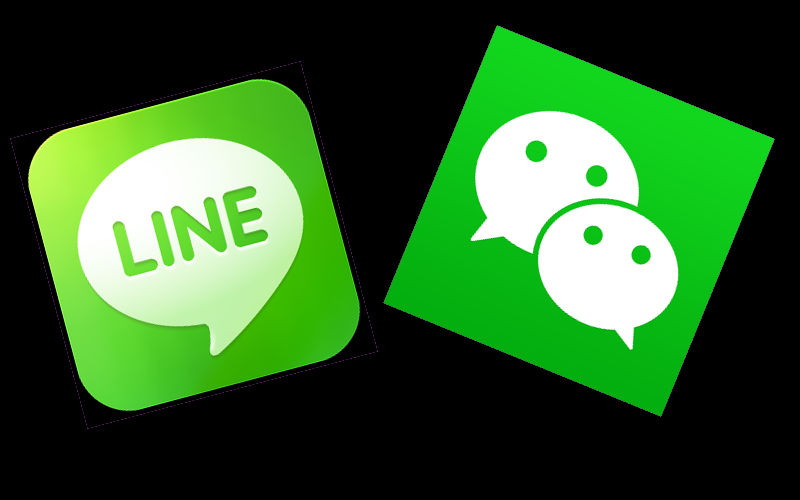 LINE, WeChat, LINE vs wechat