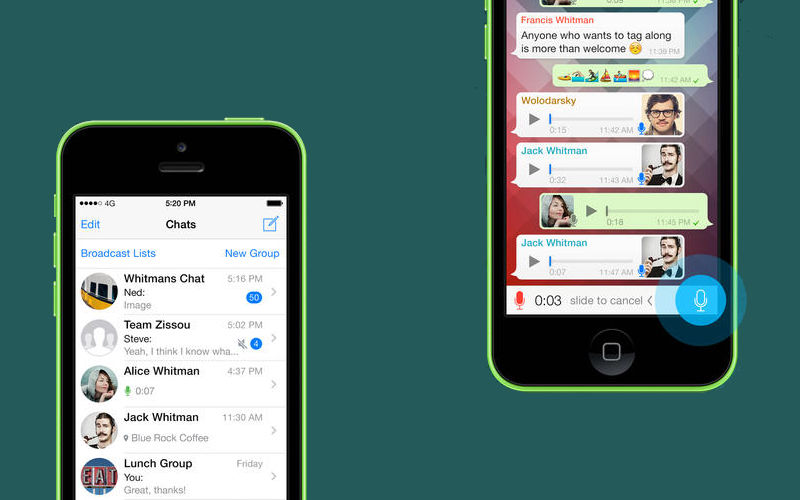 WhatsApp Messenger, iPhone 6 apps, iPhone 6 Plus optimized